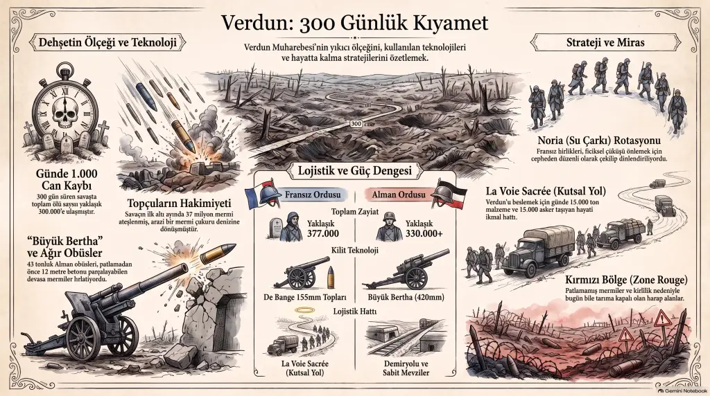 Birinci dünya savaşının en ölümcül cephesi ve Verdun muharebesi